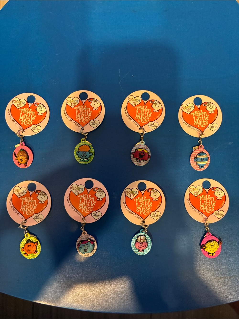 Little Miss Colorful  Charms by charm it - Pink, Blue, Green, Yellow